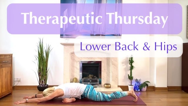 Therapeutic Thursday Pigeon for Lower Back and Hips.